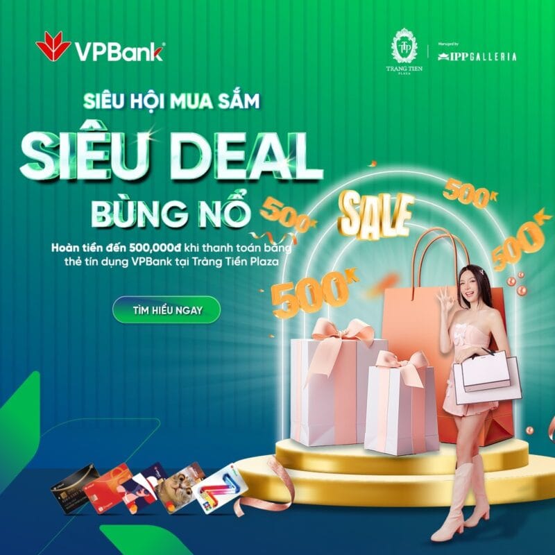 [MEGA SHOPPING EVENT] CHILL WEEKEND, HUNT FOR TONS OF DEALS AT TRANG TIEN PLAZA