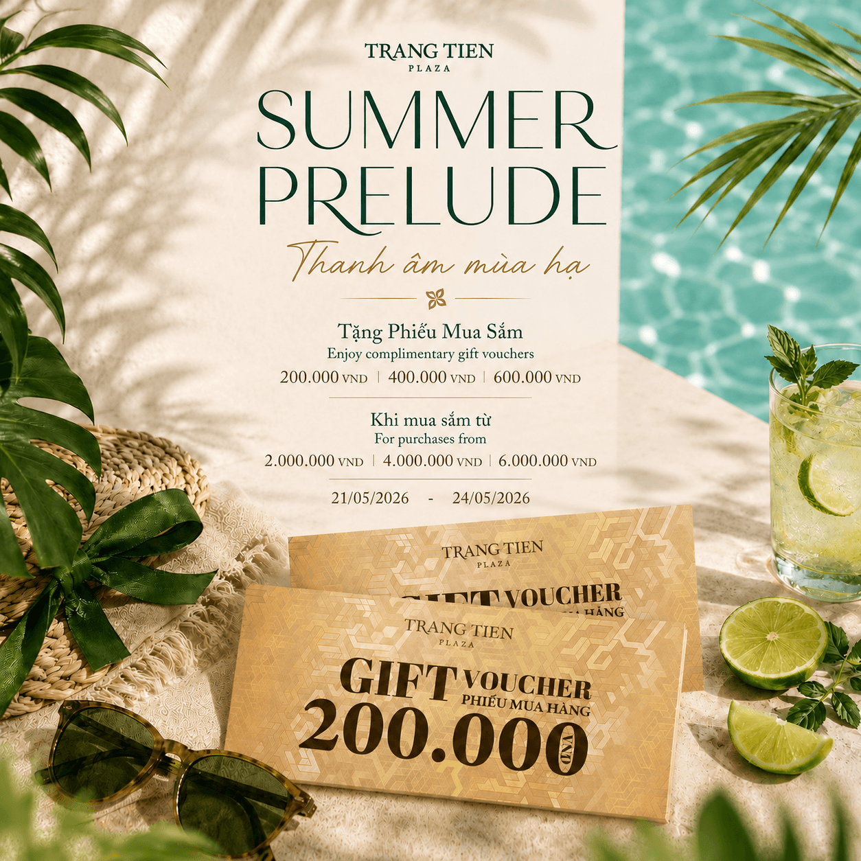 SUMMER PRELUDE | ENJOY UP TO 15% OFF