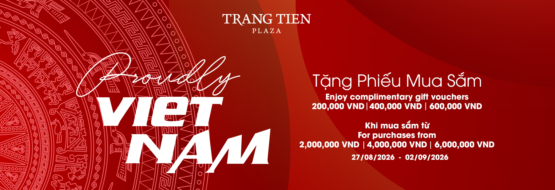 Proudly Vietnam | National Day Speacial Offers